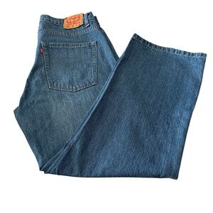 Levi's Men's Classic 550 Relaxed Blue Denim Jeans Size 16 Husky W34”x L28”